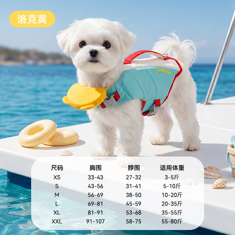 大眼萌仔狗狗夏季游泳衣