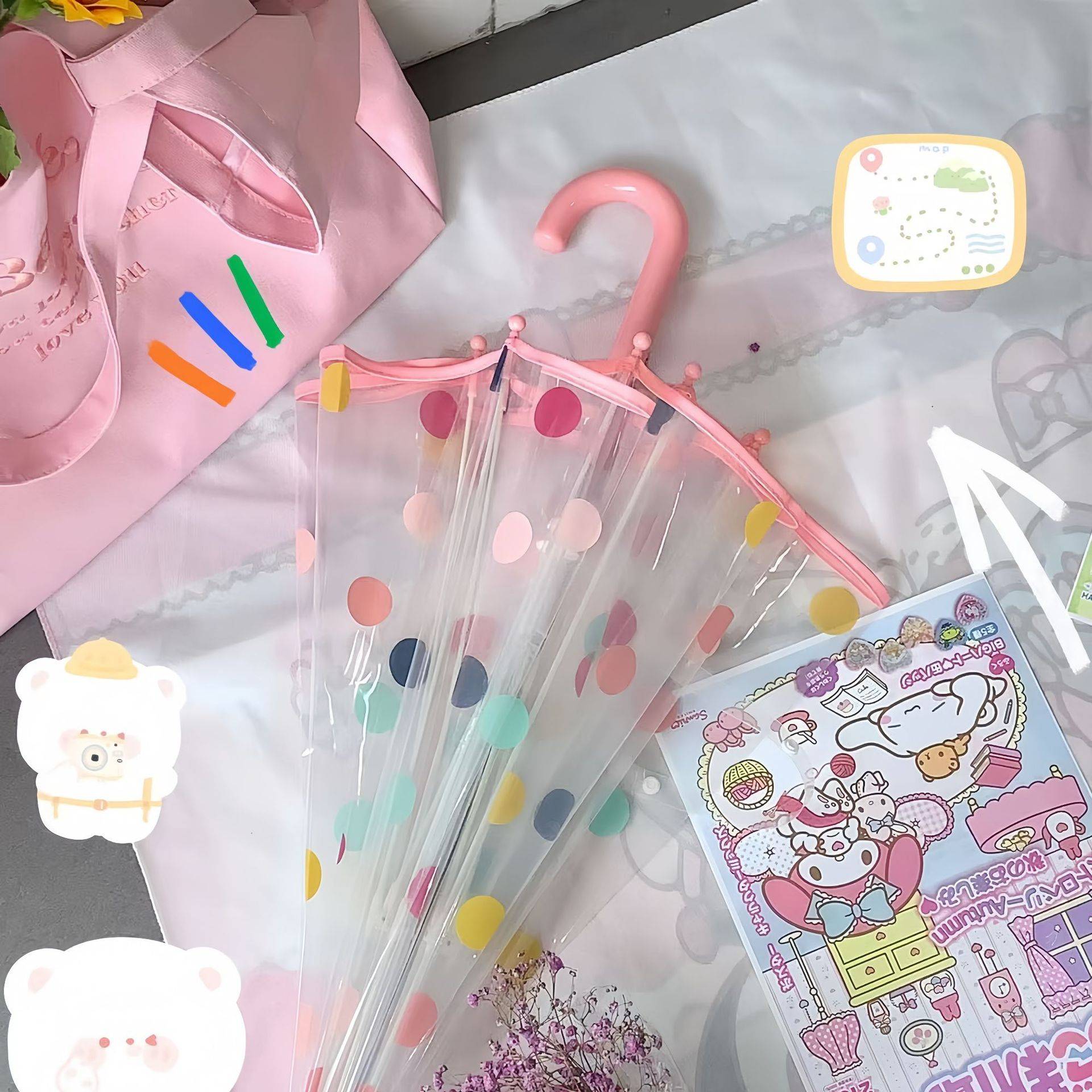 儿童透明雨伞男女童小孩宝宝幼儿园学生小朋友恐龙超轻卡通自动伞