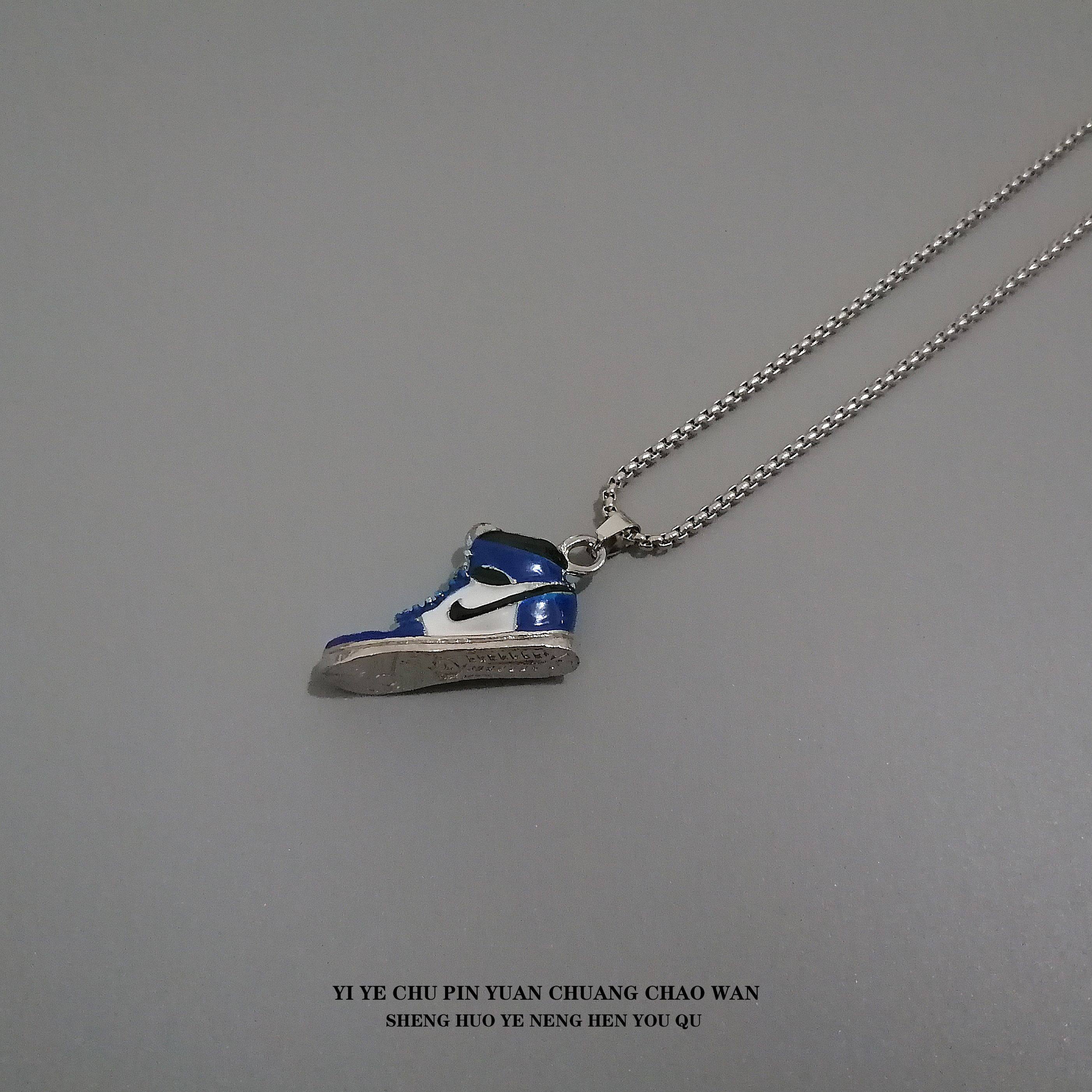 一页出品！时尚街风球鞋钛钢项链欧美篮球毛衣链百搭嘻哈街头男女