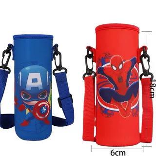 迪士尼蜘蛛侠美队保温杯杯套儿童保温水杯海绵杯套380ml和500ml