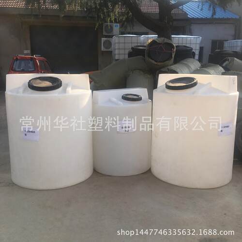 宜兴1吨P1000L絮剂拌桶 搅am 凝pac溶药桶 pe滚塑加药箱