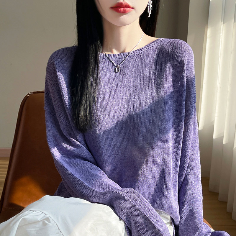 早秋显瘦宽松针织打底衫女2026新款春秋内搭上衣洋气大码女装毛衣