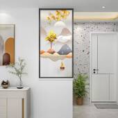 轻奢简约现代玻璃隔断客厅装 饰遮挡入户玄关正对门卫生间半墙屏风