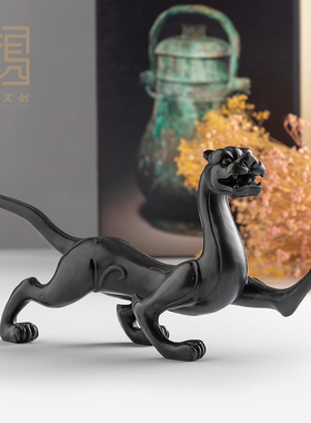 铜摆件青龙白虎朱雀玄武四神兽