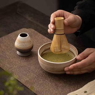抹茶茶道工具百本立茶筅立茶碗家用整套宋代点茶器茶筅套装 日式