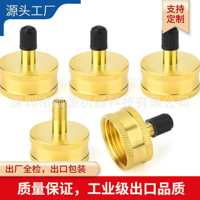 美标花园管螺纹内牙3/4GHT转外牙8v1气门嘴螺纹打气接头园林接头