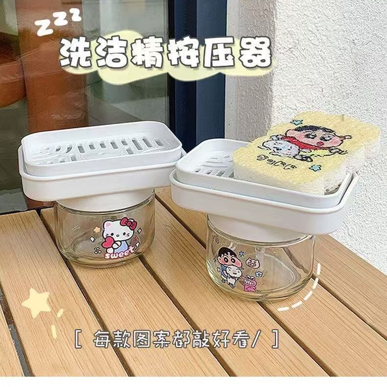 卡通洗洁精水槽按压器水池按压瓶
