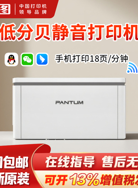 【静音款】国补20%奔图BP2307W黑白激光打印机无线wifi可连手机迷你家用小型安装a4家庭学生作业顺丰包邮
