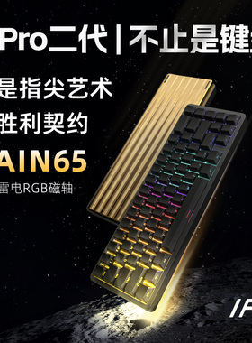 IPI RAIN65PRO二代磁轴RT0.01精度全铝坨坨游戏机械键盘电竞67键