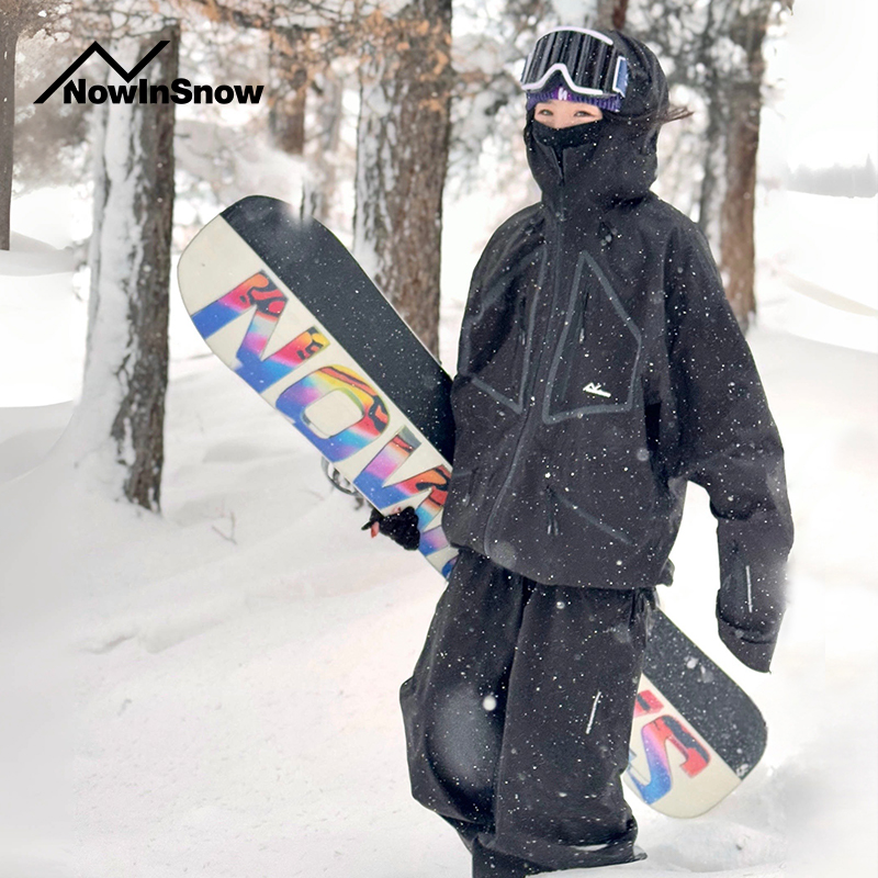 nis单板滑雪服女防风套装
