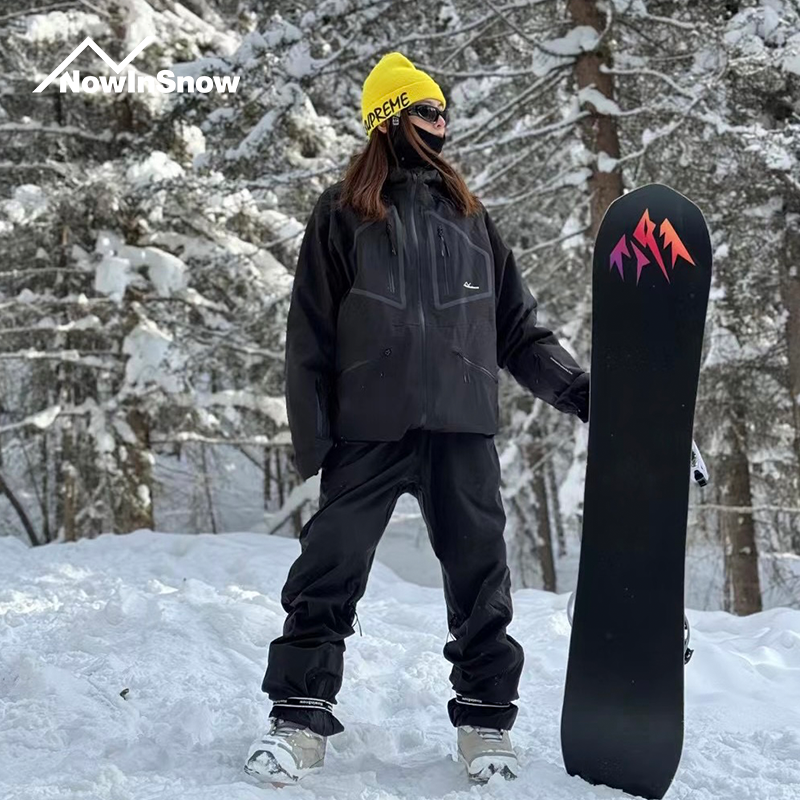 nis单板滑雪服女防风套装
