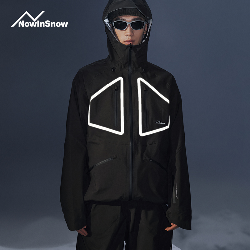 nis专业单板滑雪服女套装