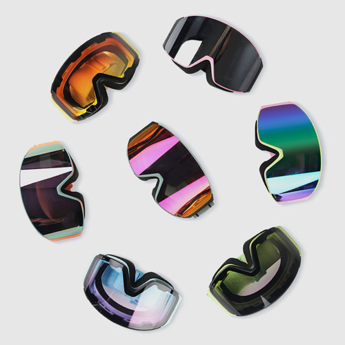 nis磁吸滑雪镜防雾透气百搭镜片