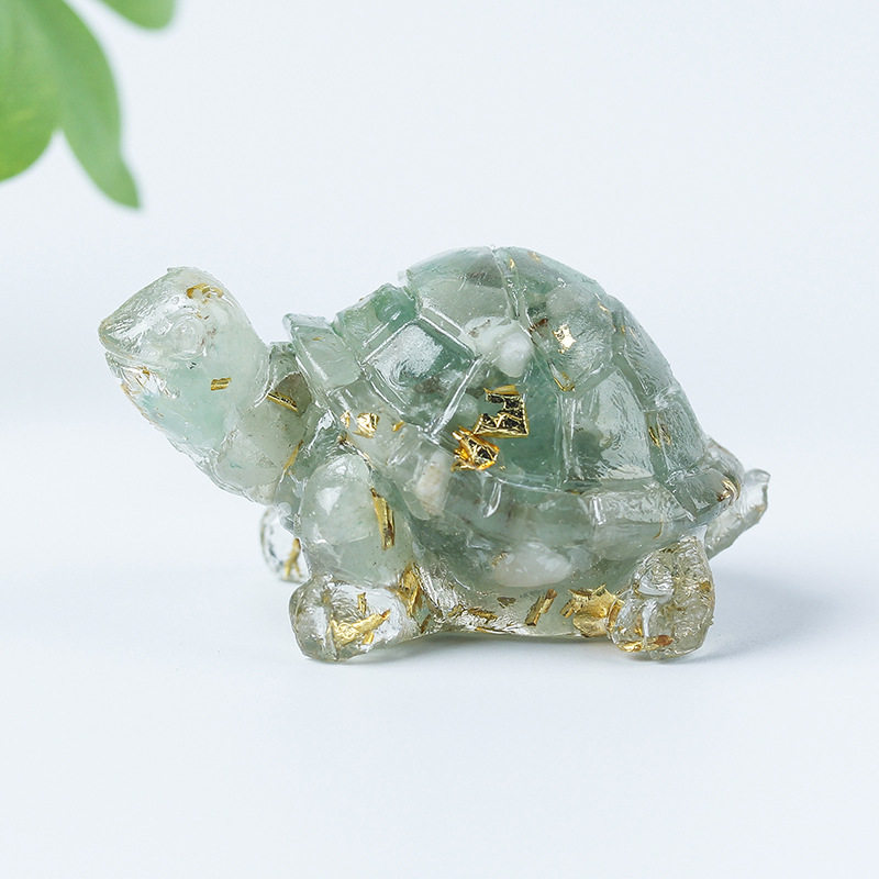 创意水晶禅意乌龟茶宠小摆件精品茶宠摆件