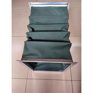 消防风管防火帆布软连接阻燃耐高温排风伸缩软管圆方形风机软连接