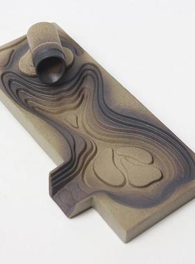 流水摆件DIY陶瓷出水口造景创意搭配流水口风水轮循环鱼缸流水器