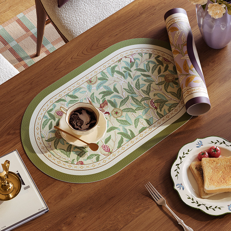 伴居年华法式皮革餐垫