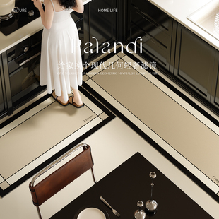 帕兰迪厨房专用地垫新款 轻奢高级感吸水防滑免洗可擦硅藻泥脚垫子