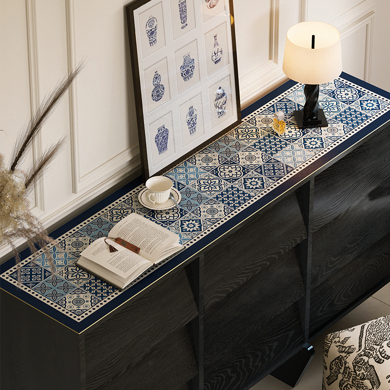 法式复古风防水防油电视柜垫