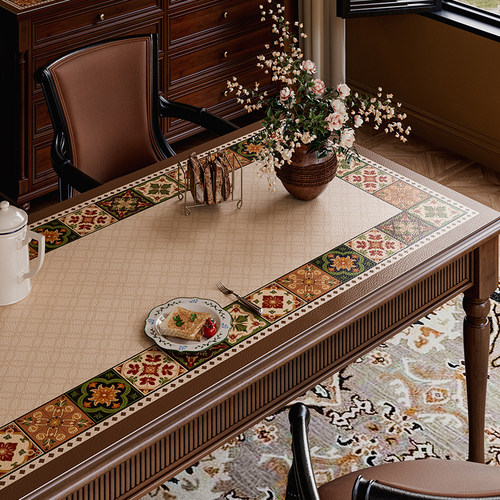 伴居年华软皮革防烫防油桌垫定制