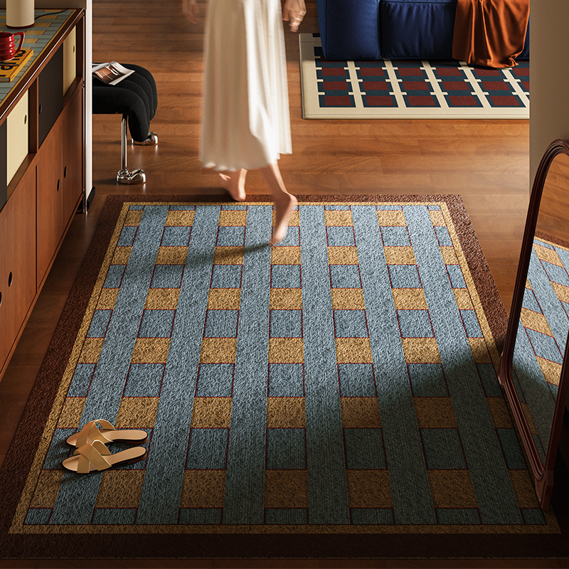 美式复古丝圈入户门地垫