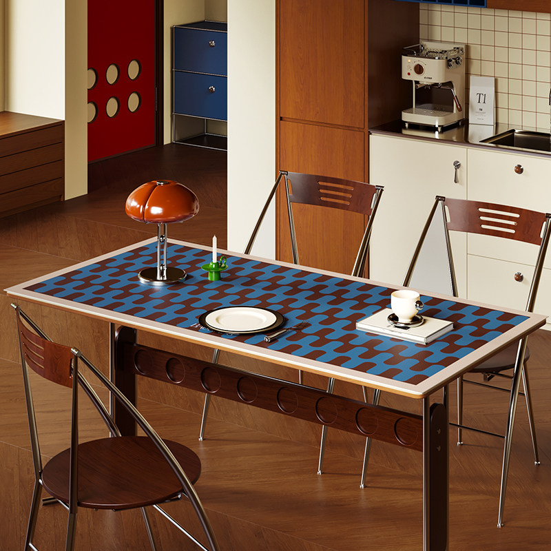 德林中古包豪斯桌布2025新款轻奢高级感客厅茶几桌垫桌面垫布防水,居家布艺,桌布,淘宝优惠券,粉丝福利购,淘宝优惠卷