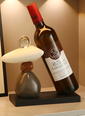 时来运转红酒架家居装饰品摆件餐边客厅桌面电视柜玄关高级感小众