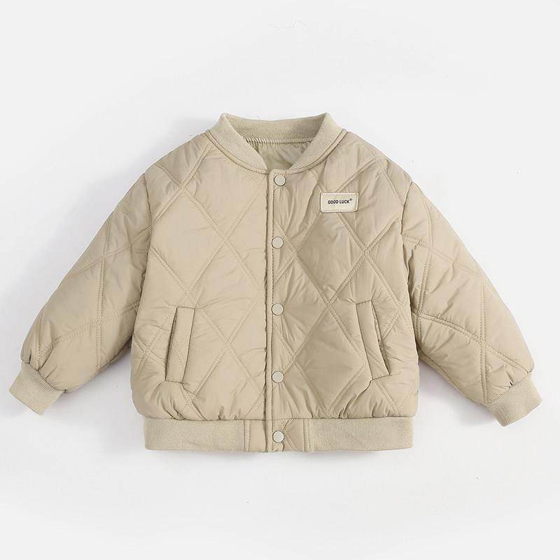 男童棒球服棉服外套冬款儿童冬装宝宝棉衣女童上衣中大童保暖内胆
