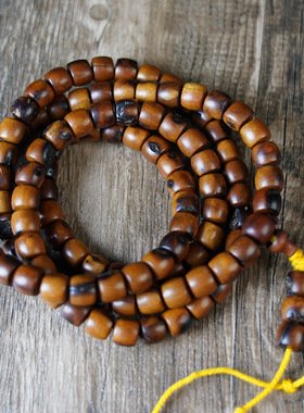 天然雷击枣木108颗雷焦手串收藏道珠挂珠念珠流珠保真道家用品