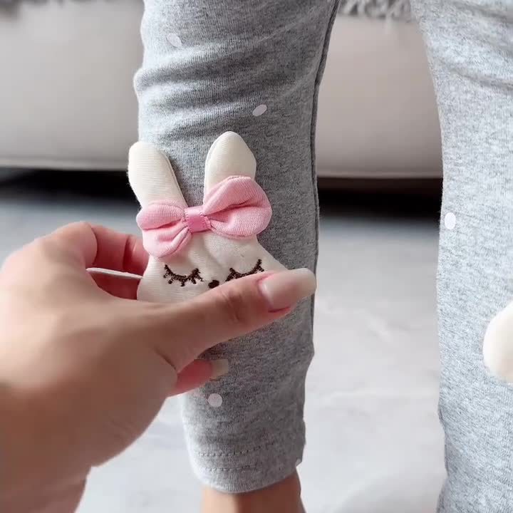 女童春秋季打底裤外穿纯