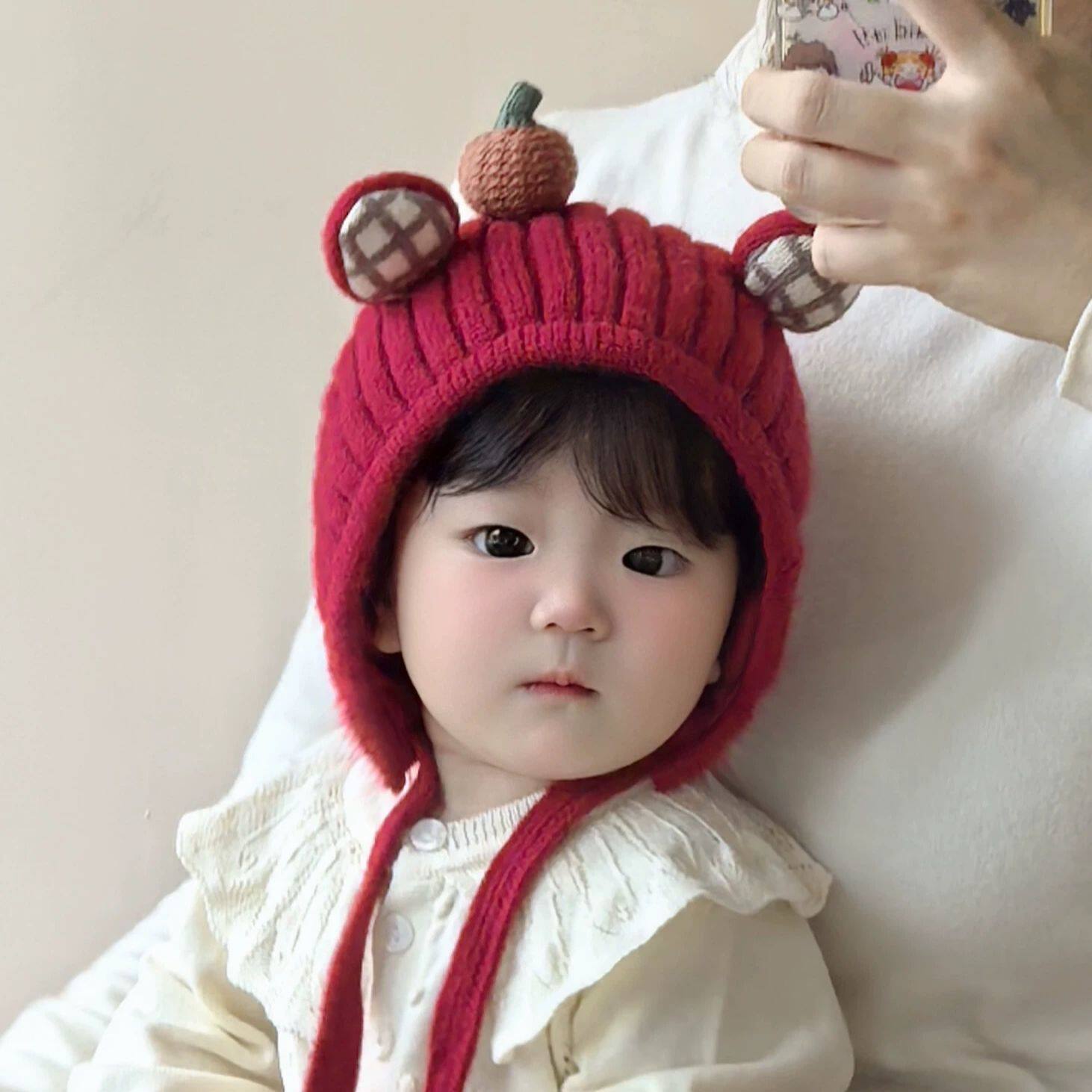 宝宝帽子秋冬季婴儿防风