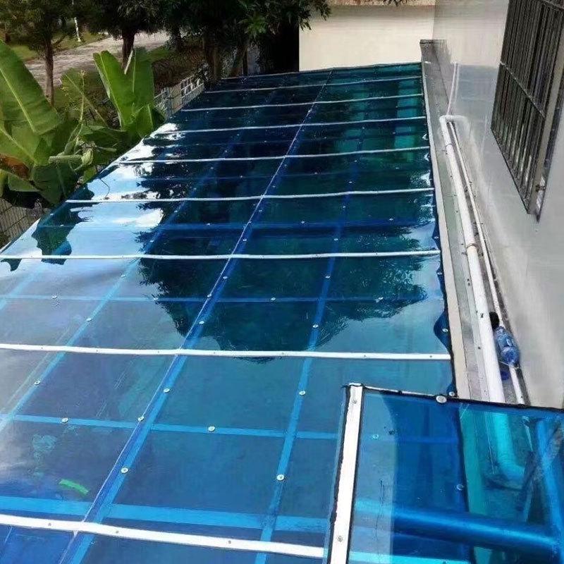 pc耐力板铝压条大棚车棚阳光板拼接条扁铝密封铝配件6米长一根