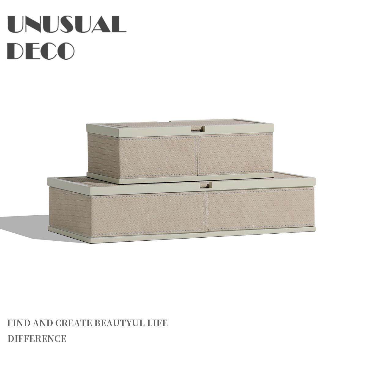 现代简约欧式轻奢编织皮首饰盒收纳盒卧室衣帽间梳妆台售楼处摆件,家居饰品,装饰摆件,淘宝优惠券,粉丝福利购,淘宝优惠卷