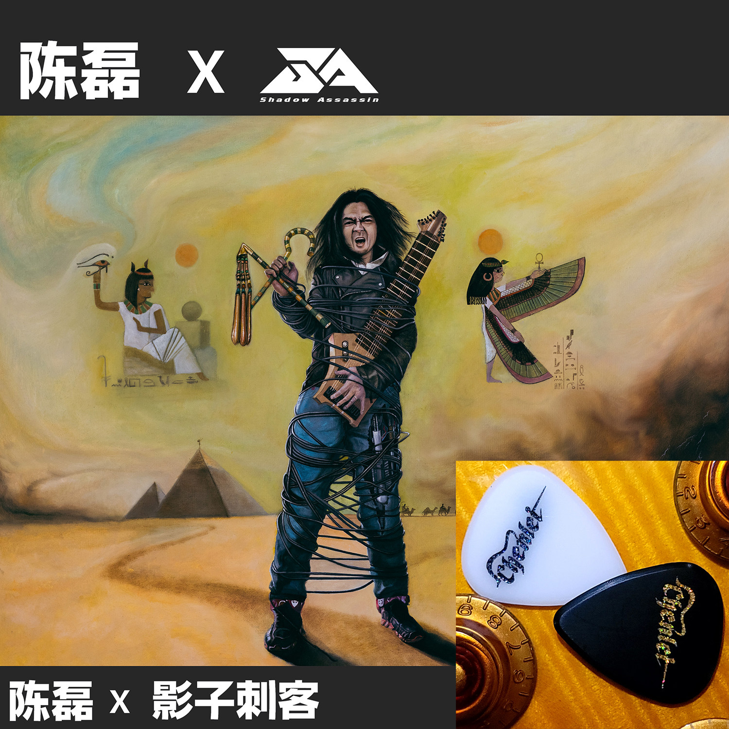 陈磊×Shadow assassin影子刺客联名款吉他拨片
