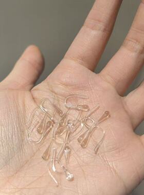 树脂养耳洞耳钉女新款甜美简约百搭水滴耳钩耳环小众设计耳饰女