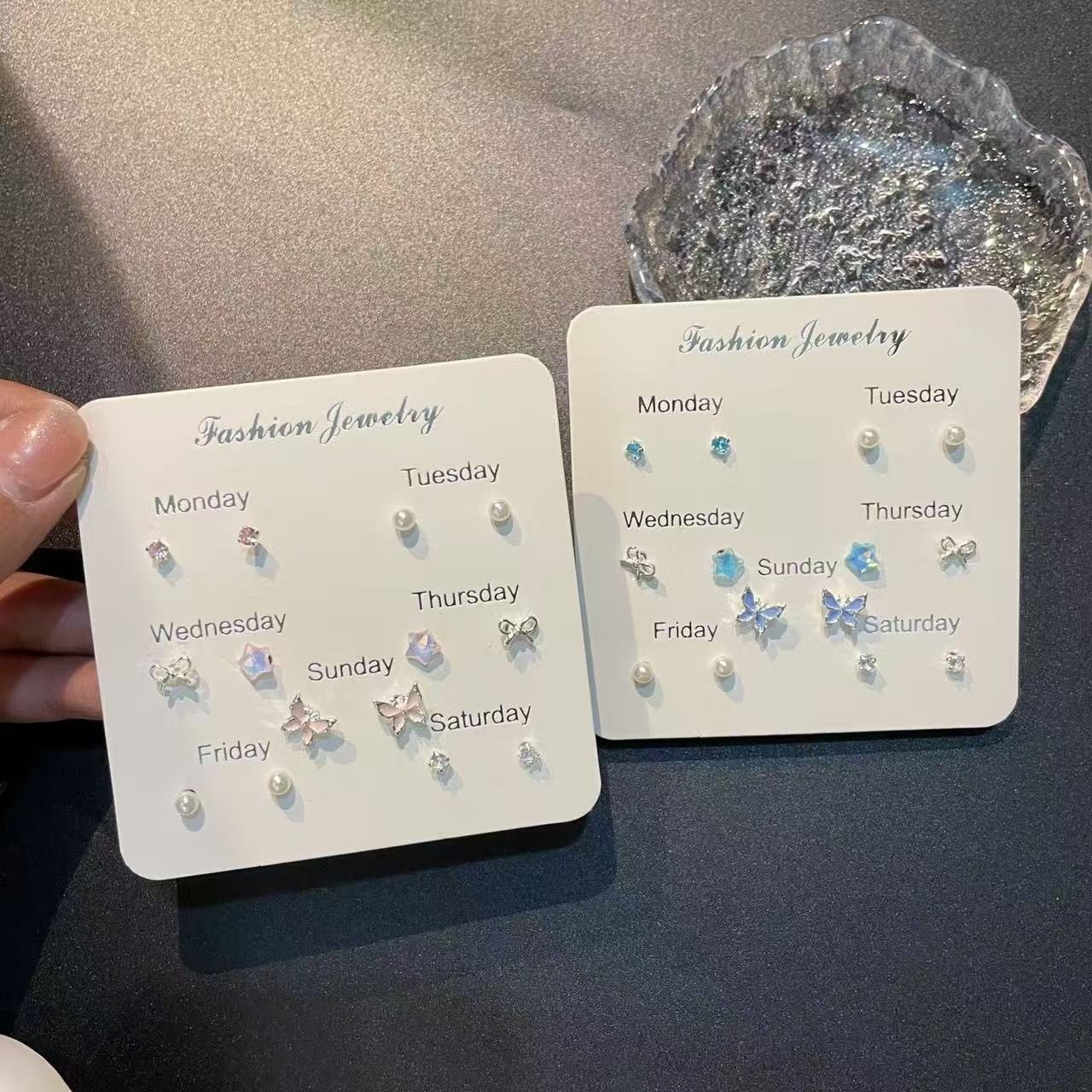 小清新可爱甜美小蝴蝶耳钉