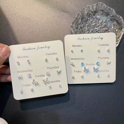 小清新可爱甜美小蝴蝶耳钉