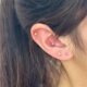 s925银针超闪彩色锆石耳钉简约精致小巧mini耳骨钉睡觉免摘耳饰女