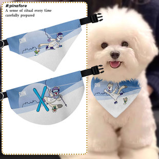 中国队2026米兰科尔蒂纳冬奥会宠物口水巾狗狗猫咪三角巾围脖围巾