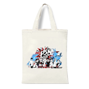 PS5女神异闻录摩尔加纳游戏动漫帆布包袋子手提学生书包单肩背包