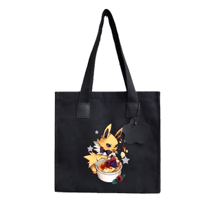 精灵宝可梦伊布进化周边帆布包袋子手提单肩背包购物补习学生书包