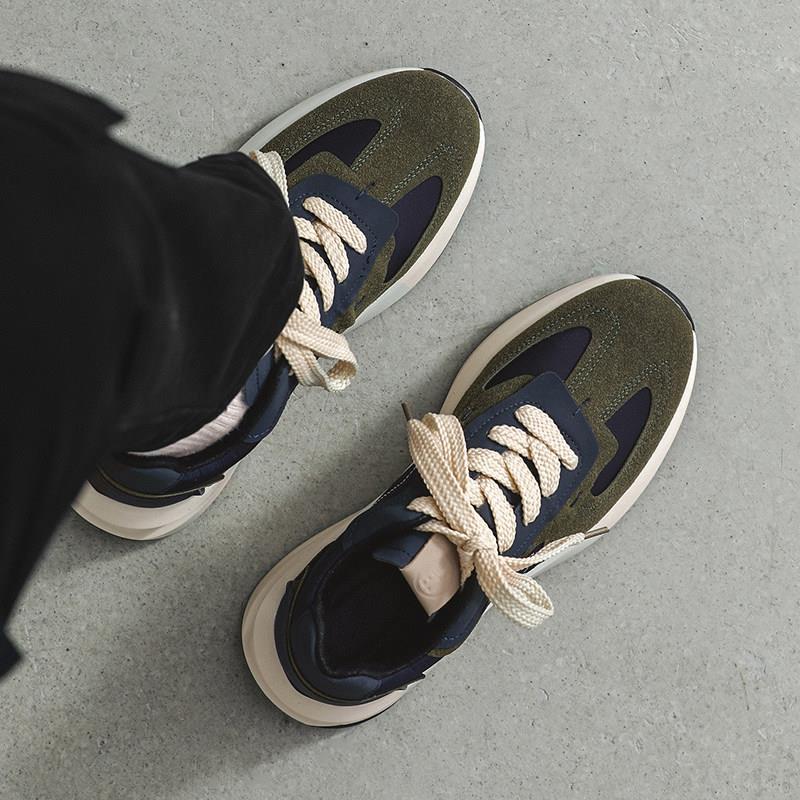 鞋子男款2023新款夏季款运动鞋低帮潮鞋厚底阿甘鞋透气潮牌老爹鞋