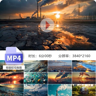 高清环境污染核污水垃圾排放有毒雾霾河流海洋破坏视频素材