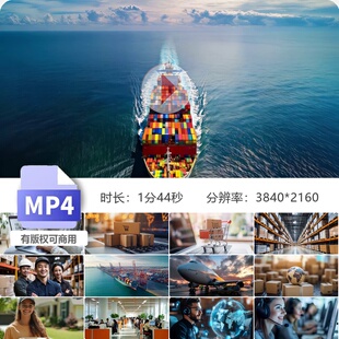 高清跨境电商跨国贸易物流仓原创储运输出口进口网购视频素材