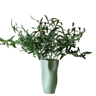 手感仿真植物绿植橄榄枝绿色客厅插花装饰仿真花假花摆件橄榄果