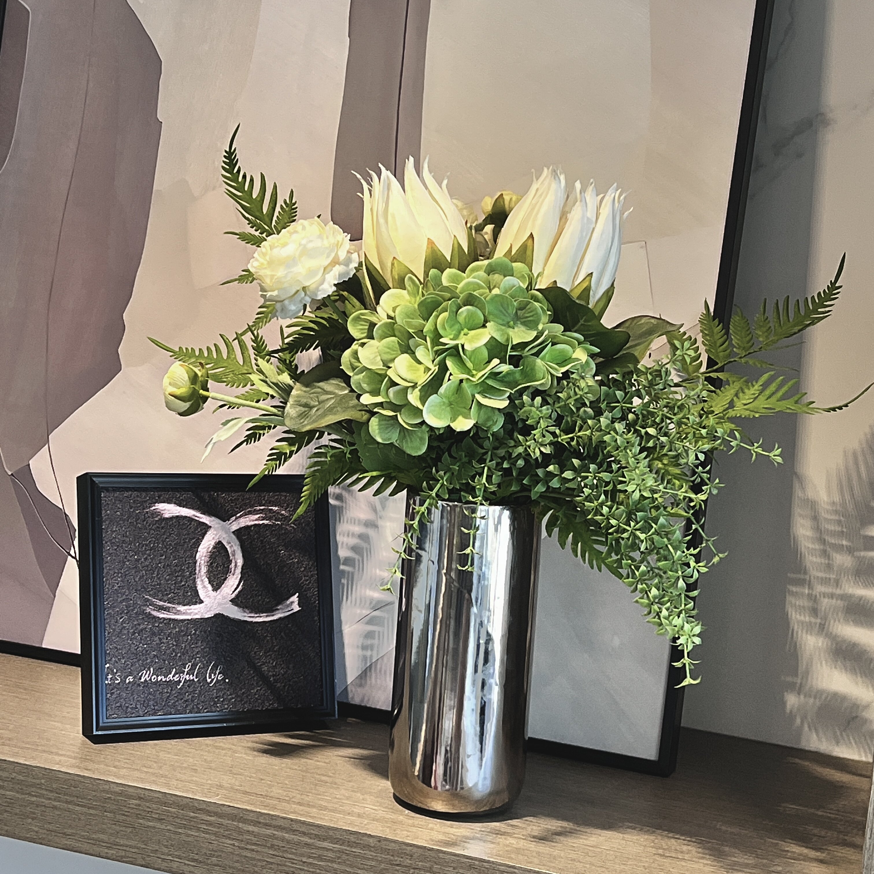 loko高端轻奢系仿真花帝王花束客厅办公室前台玄关装饰摆件高级感