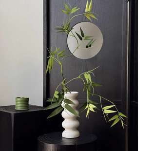 簕竹枝仿真竹叶假植物中式客厅禅意装饰花瓶摆设仿生绿植茶几装饰