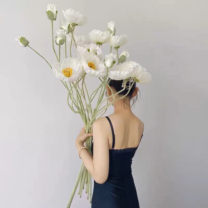 高品质超大虞美人仿真花家居装饰图片