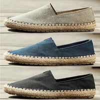 High Quality Espadrilles Footwear Men's Flat Shoes hemp La