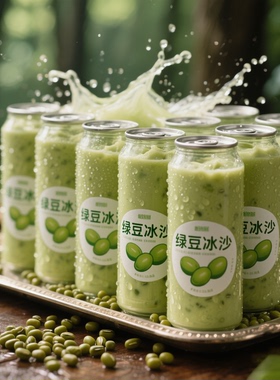 【220ML*10瓶】网红绿豆冰沙风味饮料解暑解腻健康绿豆汤整箱批发